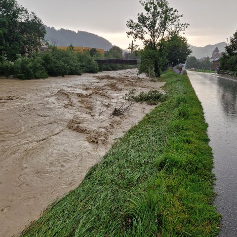 Hochwasser. Vergrösserte Ansicht